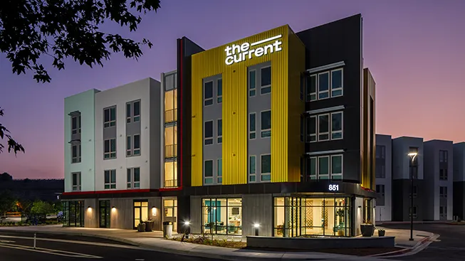 The Current student housing rendering - view 12