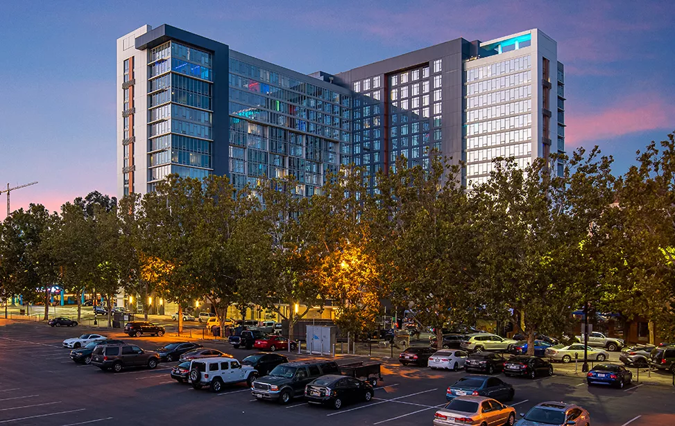 Student housing development exterior in California by Coleraine Capital Group